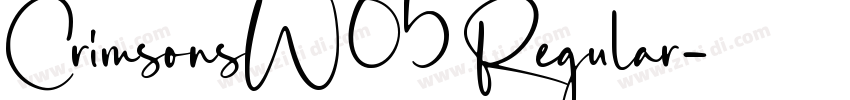 CrimsonsW05 Regular字体转换